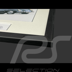 Porsche Frame 356 A Convertible 1958 Black Wooden Frame with Sketch 25 x 30 cm - Uli Ehret