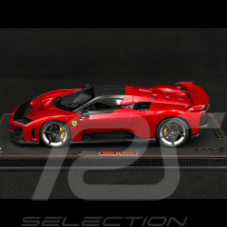 Ferrari F80 2024 Rosso Supercar / Two-Tone Carbon Rims 1/18 BBR Models P18253H