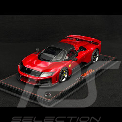 Ferrari F80 2024 Rosso Supercar / Two-Tone Carbon Rims 1/18 BBR Models P18253H