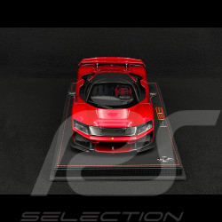 Ferrari F80 2024 Rosso Supercar / Two-Tone Carbon Rims 1/18 BBR Models P18253H