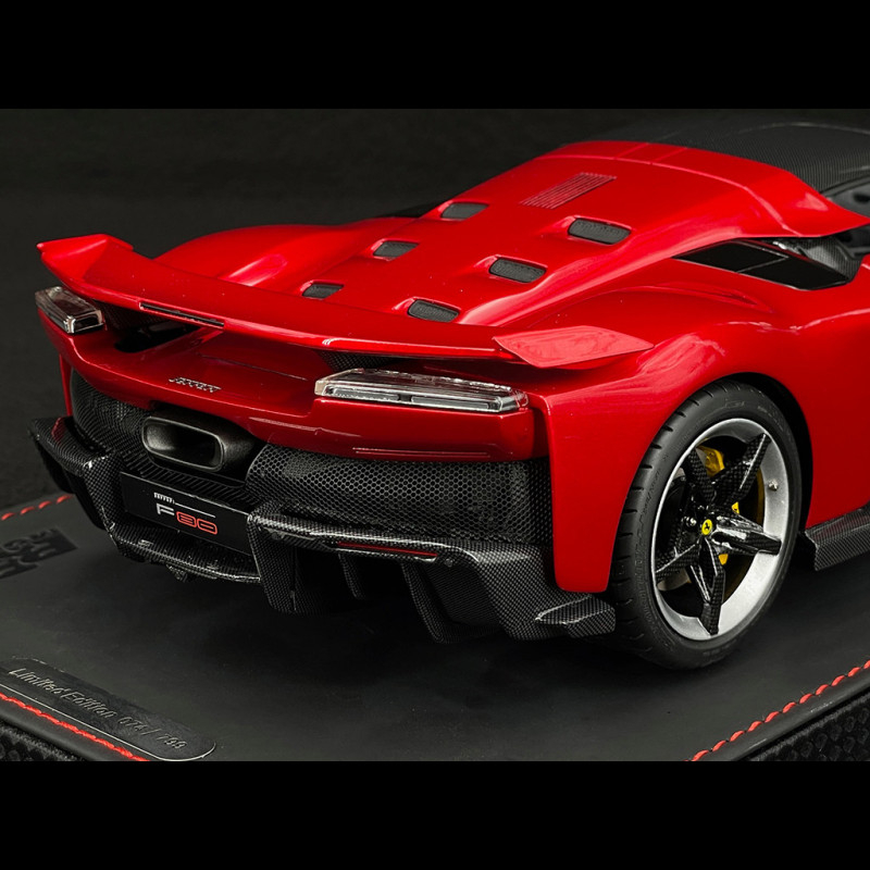 Bbr Rims Ferrari F80 2024 Rosso Supercar / Two-Tone Carbon Rims 1/18 BBR Models ...