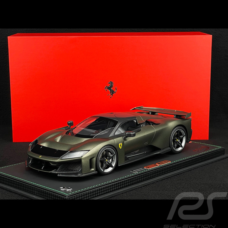 Ferrari F80 2024 Verde Masoni Opaco / Two-Tone Carbon Rims 1/18 BBR Models P18253I1