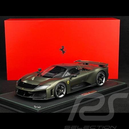 Ferrari F80 2024 Verde Masoni Opaco / Zweifarbige Carbonfelgen 1/18 BBR Models P18253I1