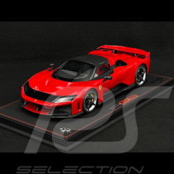 Ferrari F80 2024 Rosso Corsa / Jantes Carbone Bicolores 1/18 BBR Models P18253A1