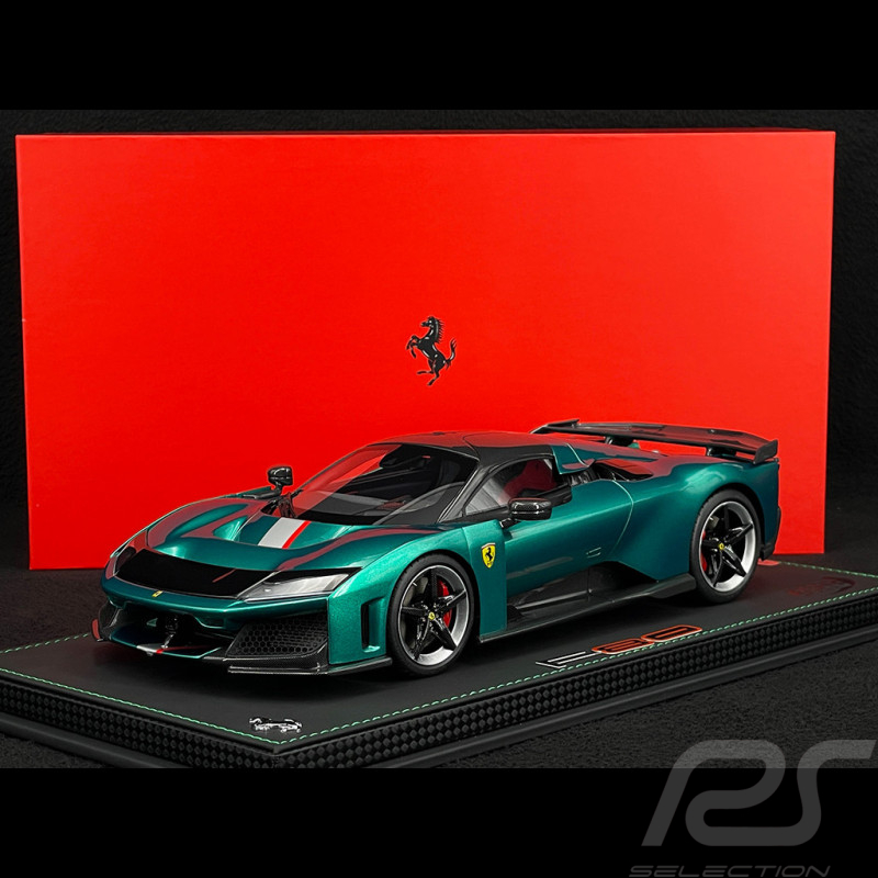 Ferrari F80 2024 Jewel Green / Two-Tone Carbon Rims 1/18 BBR Models P18253F1