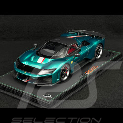 Ferrari F80 2024 Jewel Green / Two-Tone Carbon Rims 1/18 BBR Models P18253F1