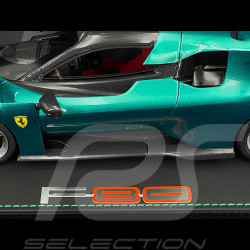 Ferrari F80 2024 Jewel Green / Two-Tone Carbon Rims 1/18 BBR Models P18253F1