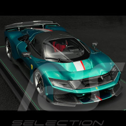 Ferrari F80 2024 Jewel Green / Two-Tone Carbon Rims 1/18 BBR Models P18253F1