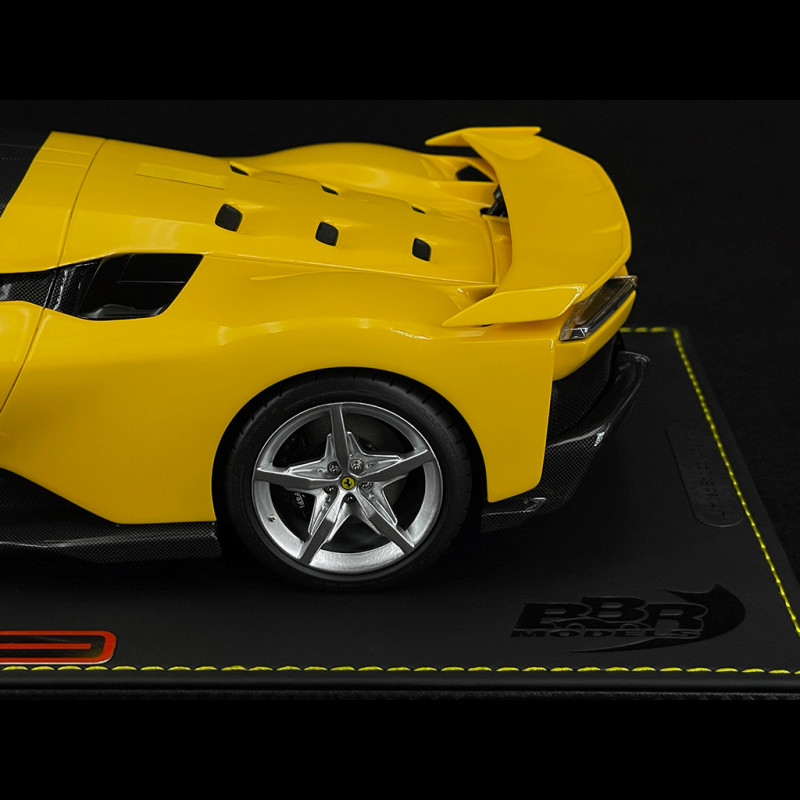 Bbr Rims Ferrari F80 2024 Giallo Modena / Silver Rims 1/18 BBR Models P18253L