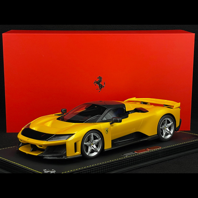 Ferrari F80 2024 Giallo Tristrato / Silver Rims 1/18 BBR Models