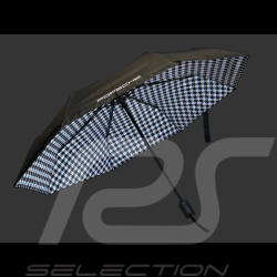 Porsche Regenschirm Pepita Compact Schwarz MAP04002025