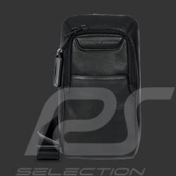 Sacoche Cuir Porsche Design à Bandoulière Roadster Evo 26 cm Noir 4056487093833