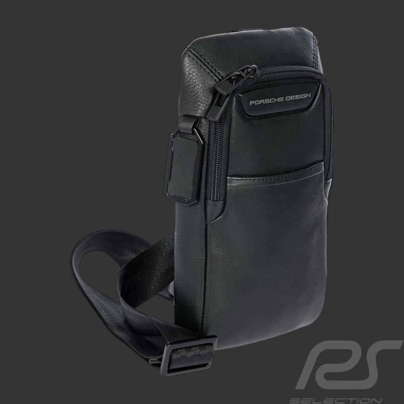 Porsche Design Leder-Schultertasche Roadster Evo 26 cm Schwarz 4056487093833