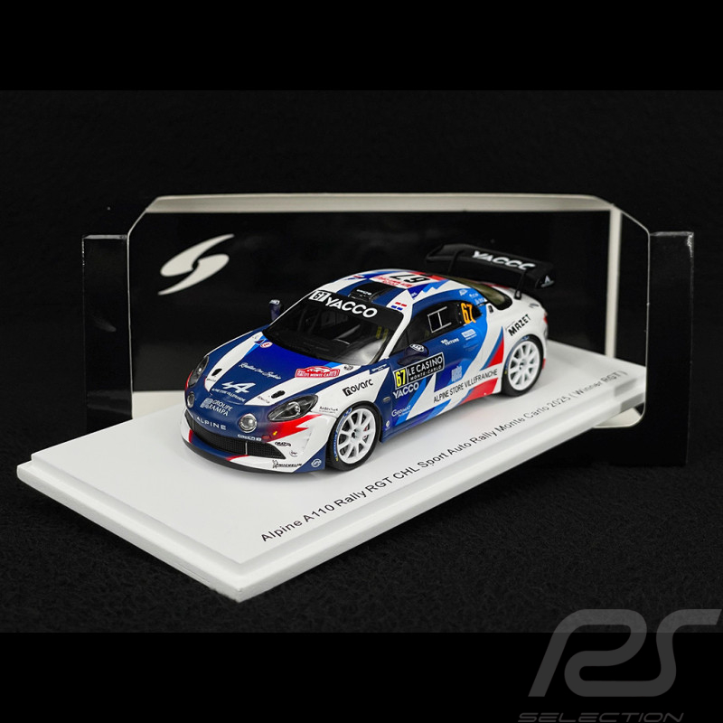 Alpine A110 Rally RGT n° 67 Sieger RGT Rallye Monte Carlo 2025 1/43 Spark S6895