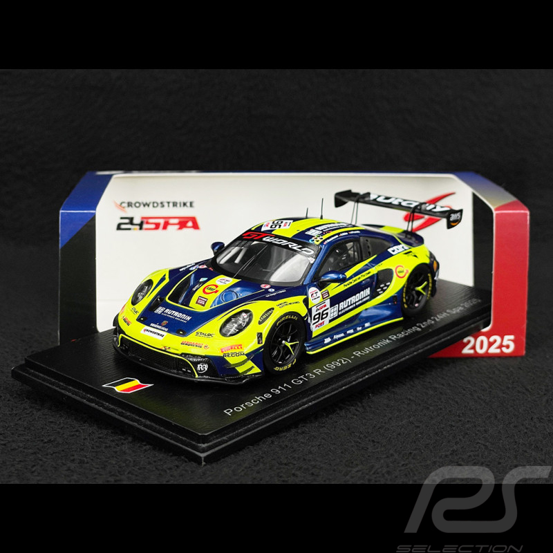 Porsche 911 GT3 R Typ 992 n° 96 2. 24h Spa 2025 1/43 Spark SB850