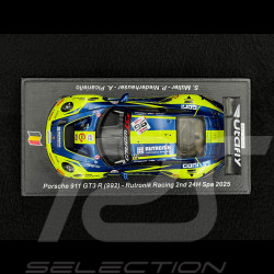Porsche 911 GT3 R Type 992 n° 96 2ème 24h Spa 2025 1/43 Spark SB850