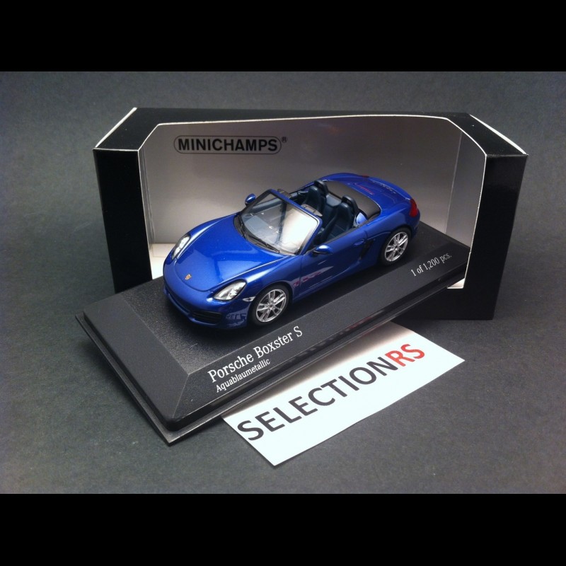 Porsche Boxster S 981 2012 blue 1/43 Minichamps 410061030