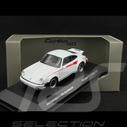 Porsche 911 Turbo 3.0 Type 930 1975 Edition Turbo 50 Blanc / Rouge 1/43 Welly MAP01993424