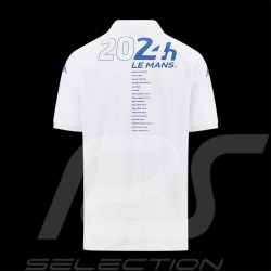 Poloshirt 24h Le Mans 2024 Kappa Weiß / Blau 351W47W-001 - Unisex