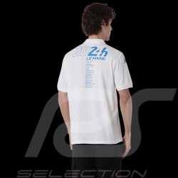 Poloshirt 24h Le Mans 2024 Kappa Weiß / Blau 351W47W-001 - Unisex