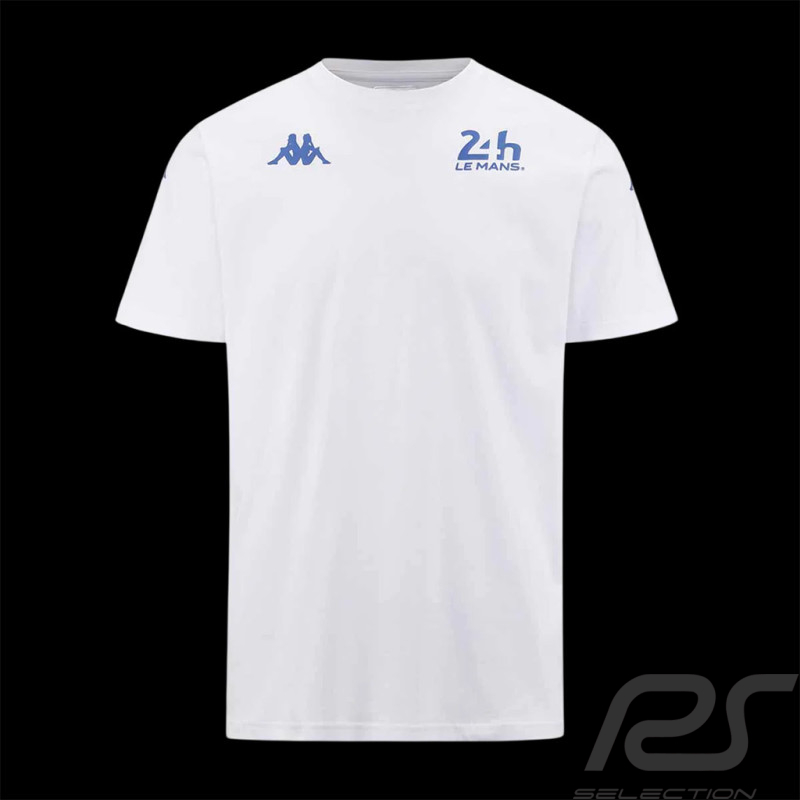 T-Shirt 24h Le Mans 2024 Kappa Blanc / Bleu 321Y6BW-001 - mixte