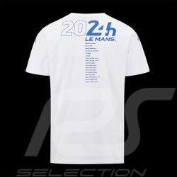 T-Shirt 24h Le Mans 2024 Kappa Blanc / Bleu 321Y6BW-001 - mixte