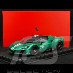 Ferrari 296 Speciale n° 25 2025 Verde Nürburgring / White Stripes 1/18 BBR Models P18269A