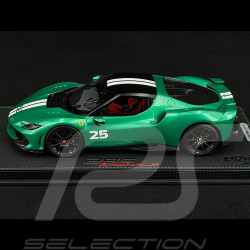 Ferrari 296 Speciale n° 25 2025 Verde Nürburgring / Weiße Streifen 1/18 BBR Models P18269A