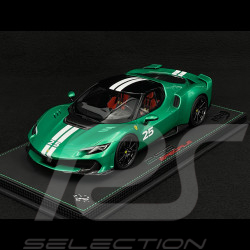 Ferrari 296 Speciale n° 25 2025 Verde Nürburgring / Weiße Streifen 1/18 BBR Models P18269A