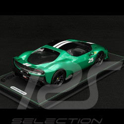 Ferrari 296 Speciale n° 25 2025 Verde Nürburgring / Weiße Streifen 1/18 BBR Models P18269A