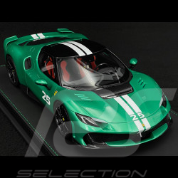 Ferrari 296 Speciale n° 25 2025 Verde Nürburgring / White Stripes 1/18 BBR Models P18269A
