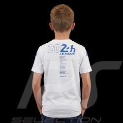T-Shirt 24h Le Mans 2024 Kappa White / Blue 321Y6BW-001 - kids