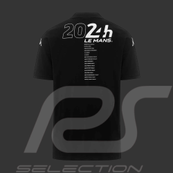 Polo 24h Le Mans 2024 Kappa Noir / Blanc 351W47W-005 - mixte