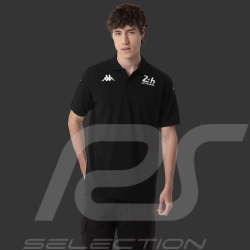 Polo Shirt 24h Le Mans 2024 Kappa Black / White 351W47W-005 - Unisex