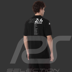 Polo Shirt 24h Le Mans 2024 Kappa Black / White 351W47W-005 - Unisex