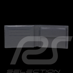 Maserati Wallet in Leather Trident Navy Blue Made in Italy 920015437