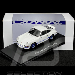 Porsche 911 Carrera RS 2.7 1972 White / Blue Stripes 1/43 Spark MAP02030225