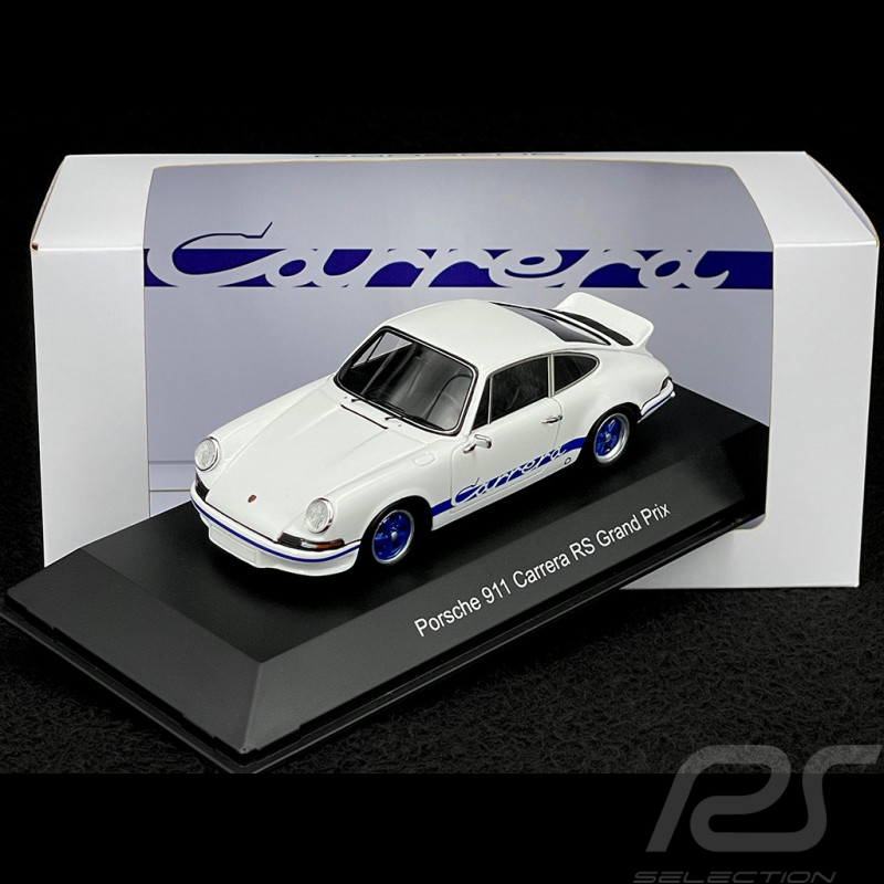 Porsche 911 Carrera RS 2.7 1972 Blanc / Bandes Bleues 1/43 Spark MAP02030225