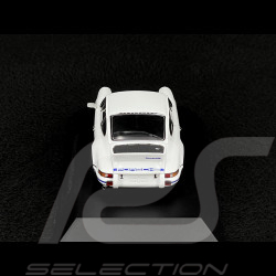 Porsche 911 Carrera RS 2.7 1972 White / Blue Stripes 1/43 Spark MAP02030225