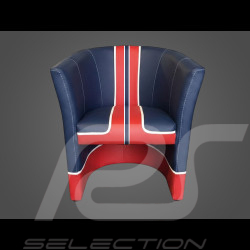 Tub Chair 24h Le Mans Navy Blue / Red