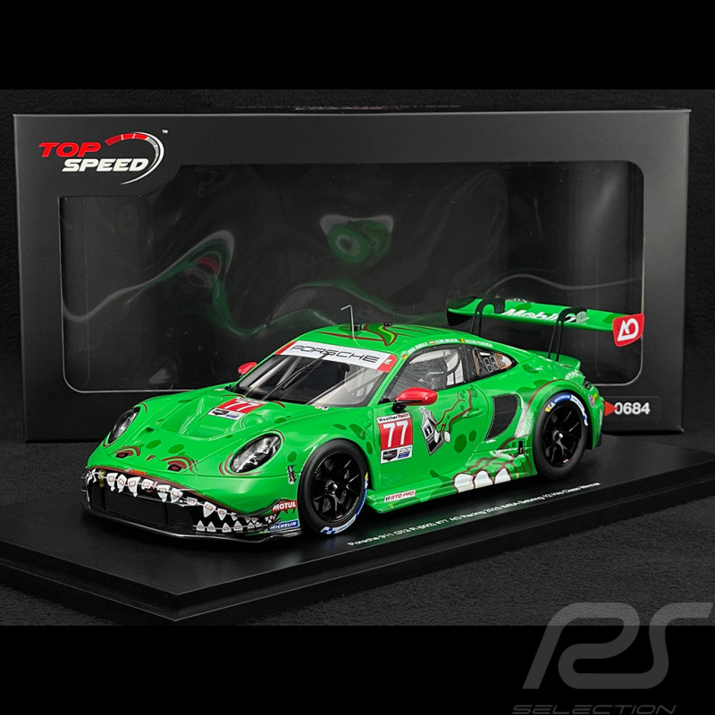 Porsche 911 GT3 R Type 992 n° 77 Rexy Winner 12h Sebring 2025 1/18 Top Speed TS0684