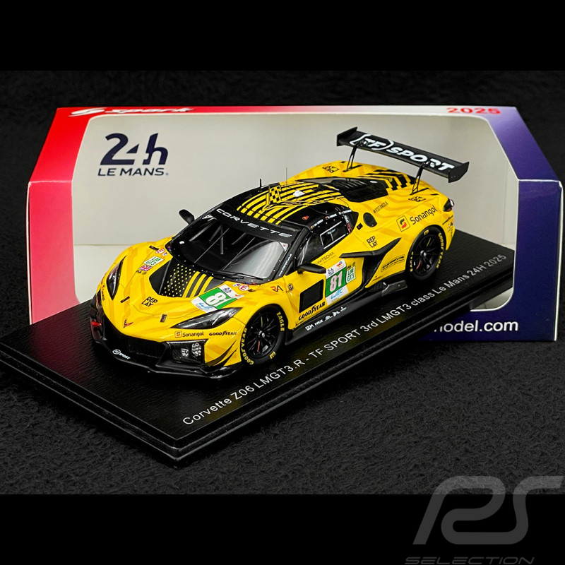 Chevrolet Corvette Z06 GT3.R n° 81 3rd 24h Le Mans 2025 1/43 Spark S9301