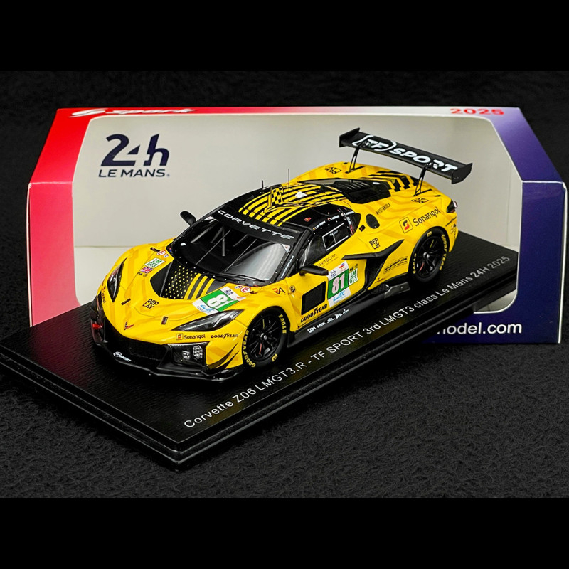 Chevrolet Corvette Z06 GT3.R n° 81 3rd 24h Le Mans 2025 1/43 Spark