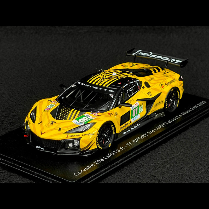 Chevrolet Corvette Z06 GT3.R n° 81 3rd 24h Le Mans 2025 1/43 Spark