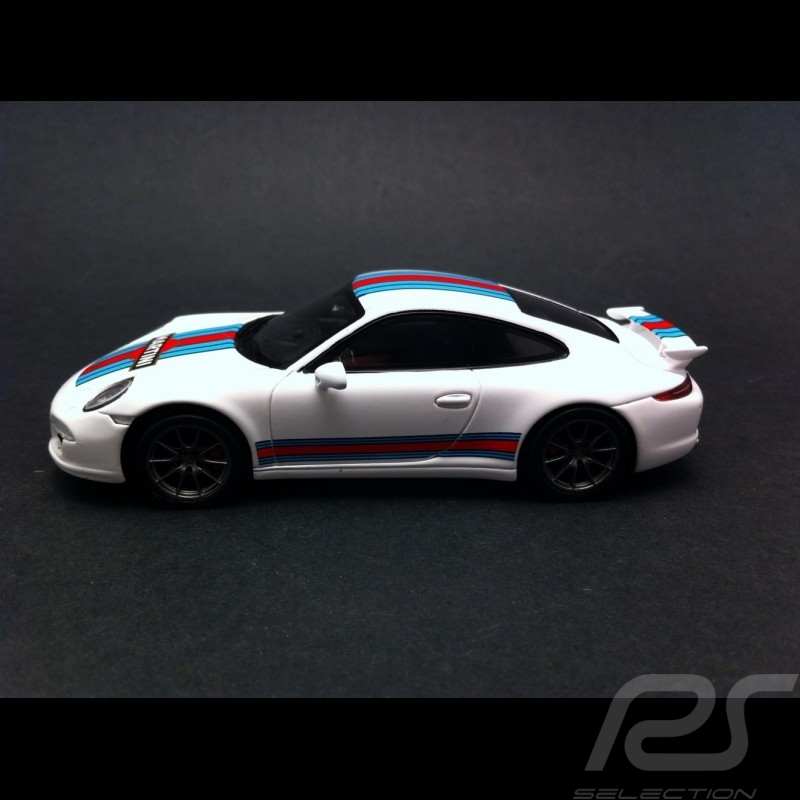 Porsche 991 Carrera S Exclusive Martini blanche 1/43 Spark WAX20140005