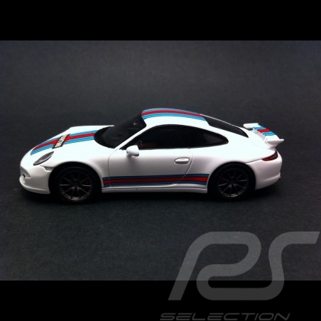 Porsche 911 typ 991 Carrera S Exclusive Martini weiß 1/43 Spark WAX20140005