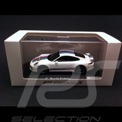 Porsche 991 Carrera S Exclusive Martini blanche 1/43 Spark WAX20140005