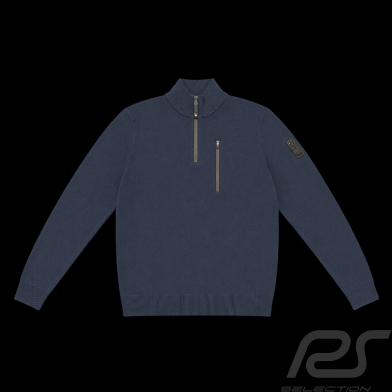 Maserati Pullover North Sails mit Reißverschluss Stehkragen Marineblau - Herren