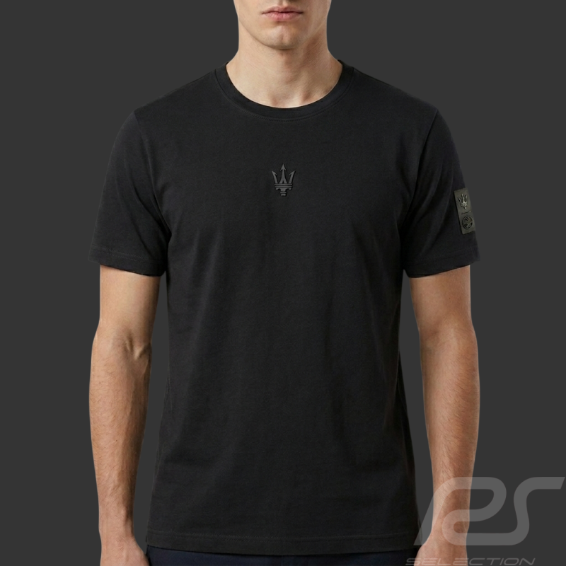 T-Shirt Maserati North Sails Logo Trident Noir - Mixte