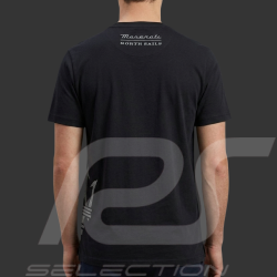 T-Shirt Maserati North Sails Trident Carbone Noir - Mixte